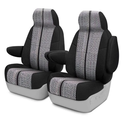 For Toyota Avalon 13-16 Saddle Blanket 1st Row Black Custom Seat Covers Foto 1 de 4