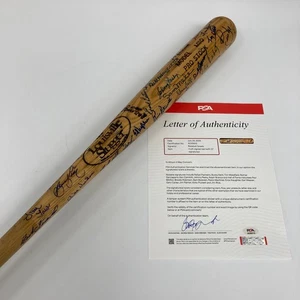 Hall Of Fame Multi Signed Baseball Bat 57 Sigs Kirby Puckett Gary Carter PSA DNA - Picture 1 of 16