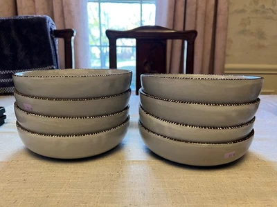 "Juego de 8-8"" cuencos para verduras de arcilla oscura CRATE & BARREL Studio" Foto 1 de 4