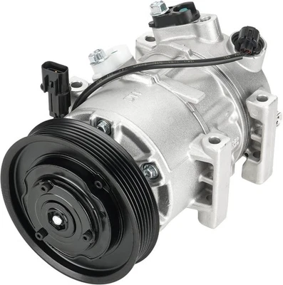 Compresor de aire acondicionado con polea de 6 ranuras para Hyundai Accent Kia Rio 2012-2017 L4 1,6 L Foto 1 de 4