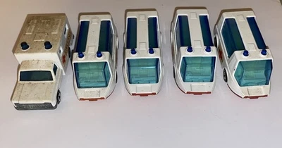 #4 Лот из 5 винтажных спичечных коробок игрушечных машинок скорой помощи и Stretcha Fetcha как есть - Изображение 1 из 4