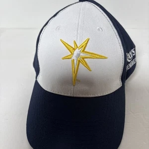 Gorra de béisbol Tampa Bays Rays Member sin marca azul marino y blanco correa trasera - Imagen 1 de 7