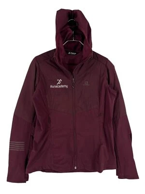 Abrigo Chaqueta Salomon Borgoña Con Capucha Mujer Talla M Foto 1 de 4