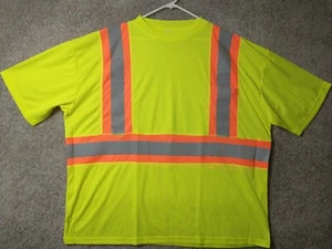 Kishigo High Performance Shirt Men's 4XL Yellow Hi-Vis PPE Reflective 9120 - Picture 1 of 9
