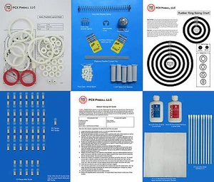 1976 Williams Aztec Pinball Deluxe Tune-up Kit - Includes Rubber Ring Kit - Picture 1 of 2