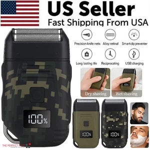 NEW Men's Electric Shaver Trimmer Razor USB Recharge Hair Beard Shaving Machine - Picture 1 of 21