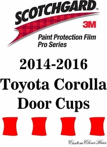 3M Scotchgard Paint Protection Film Pro Series 2014 2015 2016 Toyota Corolla - Picture 1 of 3