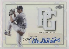 2021 Leaf Perfect Game National Showcase Silver Rainbow /25 Cole Phillips Auto