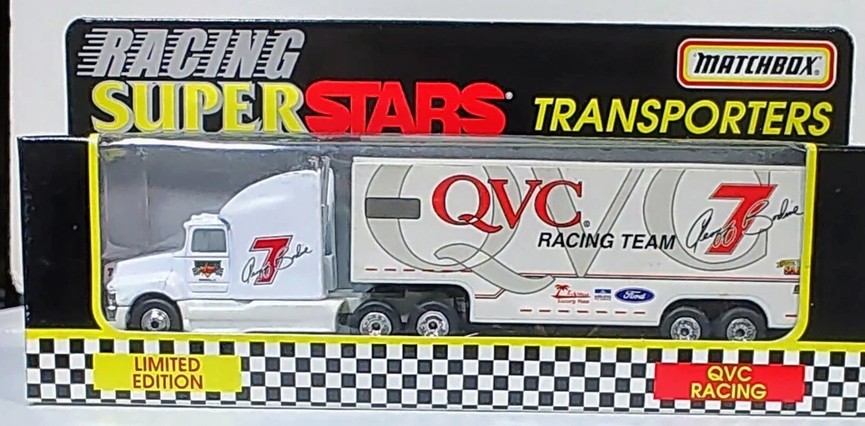 1:87 (MATCHBOX) NASCAR® #7 " QVC ®" SUPER STAR™ TRANSPORTERS II TRUCK - Image 1 of 1