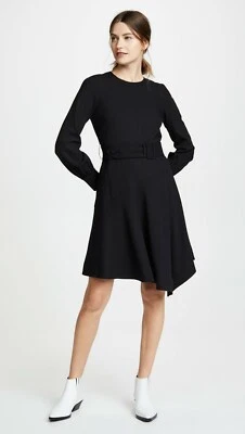Nuevo con etiquetas Vestido Derek Lam 10 Crosby Manga Larga en Negro - Talla 4 #D2339 Foto 1 de 4