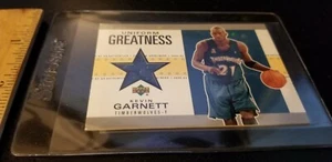 2002-03 Upper Deck UD Authentics Uniform Greatness KG-U Kevin Garnett Wolves HTF - Picture 1 of 2