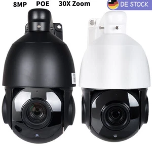 Hikvision Protokoll 30X Zoom 4K 8MP POE PTZ IP Speed Dome Kamera 2-Wege Audio DE - Bild 1 von 23