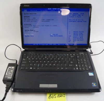 ASUS K601J Notebook PC Laptop 16in 2.1GHz 4GB Mem Black No HDD WORKING PoR B142 - Image 1 of 4