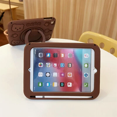 For iPad Air Pro 11-inch M2 M4 2024 Kids Shockproof Handle Stand Strap Cute Case - Image 1 of 4