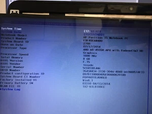 HP Pavilion 15-N Series Laptop Motherboard AMD A8-4555M CPU 8Gb 737140-501 (M13) - Picture 1 of 4