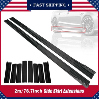 For Hyundai Genesis G80 G70 GV80 Car Side Skirt Lip Splitter Rocker Panel 79'' Foto 1 de 4
