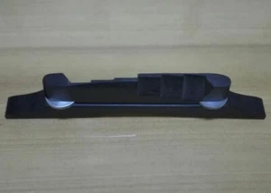 Steg, Brücke für E-Gitarre, Ebenholz, silber; Bridge Archtop Guitar, ebony - Bild 1 von 2