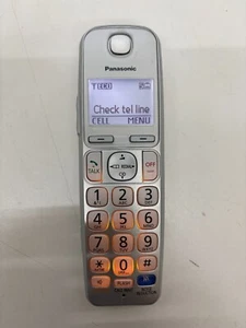 PANASONIC KX-TGEA20 S SILVER Cordless Handset Phone DECT 6.0 w/ Batteries - Picture 1 of 4