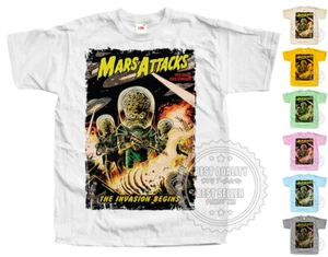 Mars Attack 1996 T SHIRT Tee V41 Movie Poster vintage colors all sizes S to 5XL - Picture 1 of 12