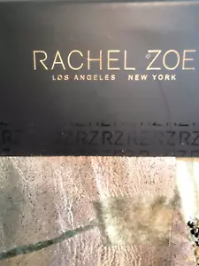 Green Satin, Silver, Gold & Black Beaded Table Runner Rachel Zoe 16"x72" New - Picture 1 of 12