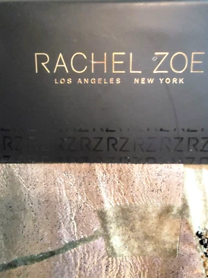 Green Satin, Silver, Gold & Black Beaded  Table Runner Rachel Zoe 16"x72" New  - Image 1 of 4