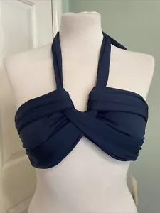seafolly bikini Top Bandeau Bra Indigo Size 8 BNWT RRP £65 - Picture 1 of 10
