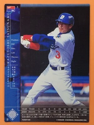 KAZUYOSHI TATSUNAMI 2000 Konami Field of Nine Baseball Card Game Japanese TCG - Image 1 of 4