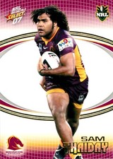 2007 Brisbane Broncos NRL Select Invincible Card - Sam Thaiday