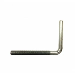 Bullone di fondazione (ancoraggio o bullone a L) M8 x 95 mm acciaio dolce zincato - Foto 1 di 2