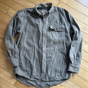 Cabela's Outfitter Series Men's L Tall Long Sleeve Shirt Brown Heavy Weight - Picture 1 of 4