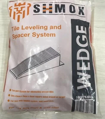 NEW SHMOX Tile Leveling System Kit Part B 100 Wedges New In Sealed Bag - Image 1 of 3