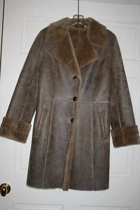 Bella Bicchi Nordstrom Shearling Lammfell Jacke Mantel Fell gefüttert Gr. 6 - Bild 1 von 6