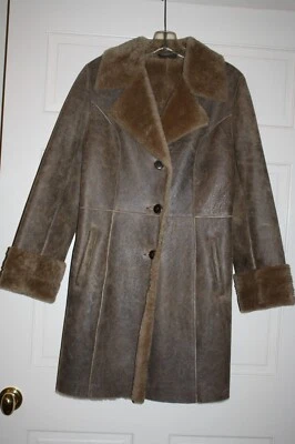 Chaqueta Abrigo Forrado de Piel de Oveja Piel de Oveja Bella Bicchi Nordstrom Talla 6 Foto 1 de 4