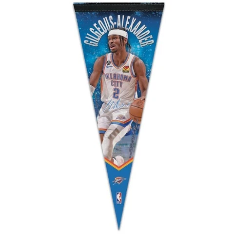 SHAI GILGEOUS-ALEXANDER OKLAHOMA CITY THUNDER PREMIUM QUALITY PENNANT 12"X30" Cover