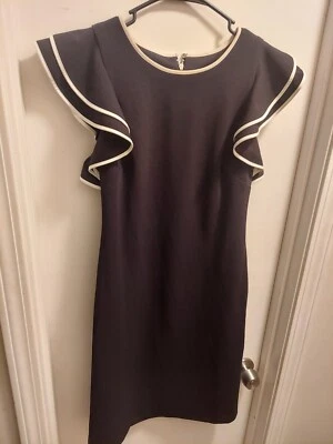 Vestido lápiz Tommy Hilfiger blanco y negro talla 10 Foto 1 de 4