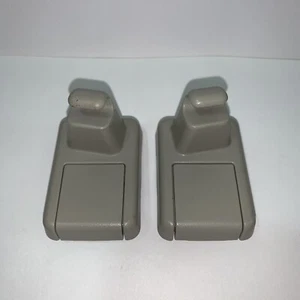 2007-2012 Nissan Sentra Sun Visor Retaining Clips Guides Gray Set Pair OEM - Picture 1 of 6