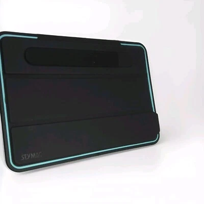 iPad 10.2” Case, kickstand, and Soft Cloth- Black , Light Green  - Image 1 of 4