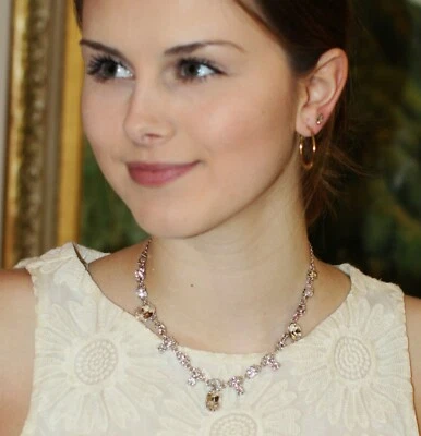 Kate Spade Nueva York Collar Frontal Cristal Collar Plata Piedras Redondas y Ovaladas Foto 1 de 4