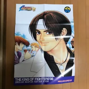 Cartel SNK KOF King of Fighters raro retro Kyo Kusanagi Neogeo juego Japón m590 - Imagen 1 de 8