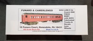 Funaro F&C 6952 LONG ISLAND Passenger LIRR P-54 COACH Car 1-PIECE w/ 2CP2 TRUCKS - Picture 1 of 24