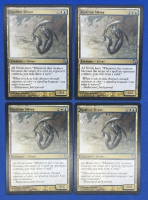 Opaline Sliver X 4 - Time Spiral - MTG Magic the Gathering - NM (3) LP (1) - Image 1 of 2