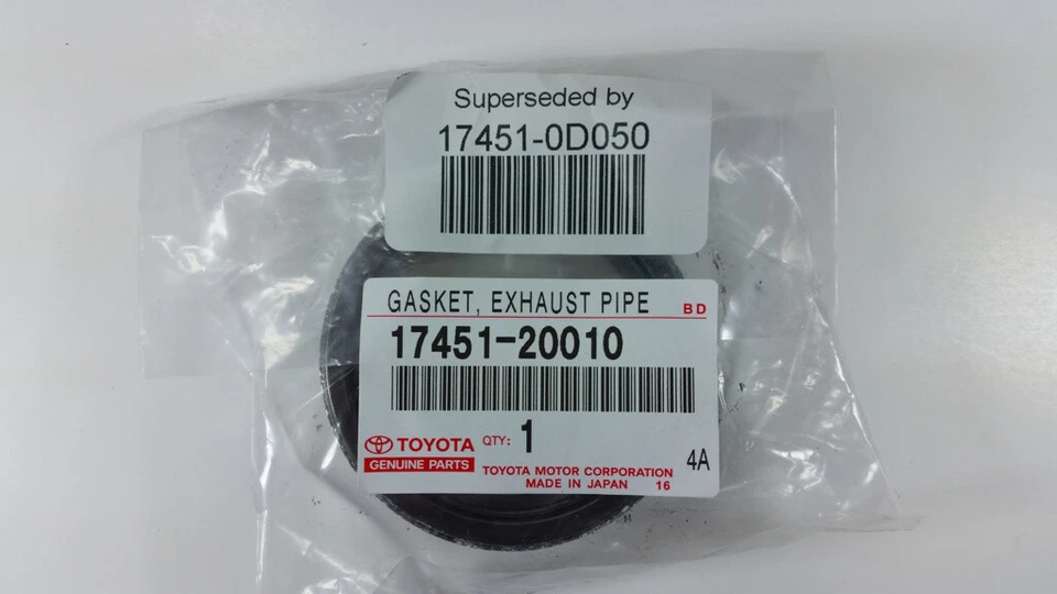 OEM Toyota Lexus 17451-0D050 Exhaust Muffler Gasket Celica Corolla IS300 Sienna - Image 1 of 2