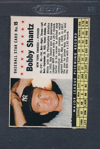 1961 Post Cereal #015 Bobby Shantz Yankees EX *238 - Picture 1 of 1