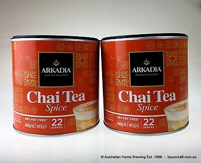 Arkadia Spice Chai Tea Latte 440g X 2 Cafe Drink • 16.69$