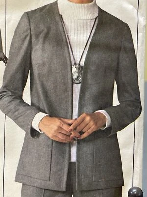 UNCUT Vintage 1976 Simplicity 7786 Sz 14 Career Suit Unlined Jacket Pants Skirt - Image 1 of 4