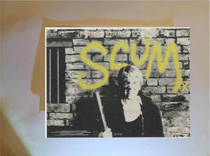 "Scum" 1979 UK Quad Release Poster Stylish Modern Art Postcard - Bild 1 von 4