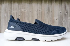 Skechers Go Walk 5 Slip On Air Cooled Navy Blue Trainers Womens Size UK 3 EU 36 - Picture 1 of 14