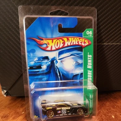 Hot Wheels 2007 Super Treasure Hunts Black And Treasure Hunt Corvette C6R NEW - Image 1 of 4