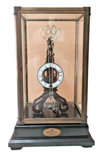 Large Very Interesting Scissors Skeleton Clock With Matching Dome - Bild 1 von 13