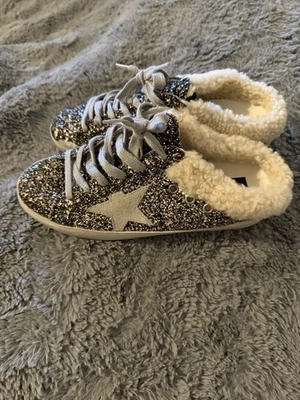 Golden Goose Superstar Sabot Shearling Sneakers glitter NIB EU 38 US 8 - Image 1 of 4